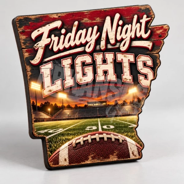 Arkansas Friday Night Lights Football Design