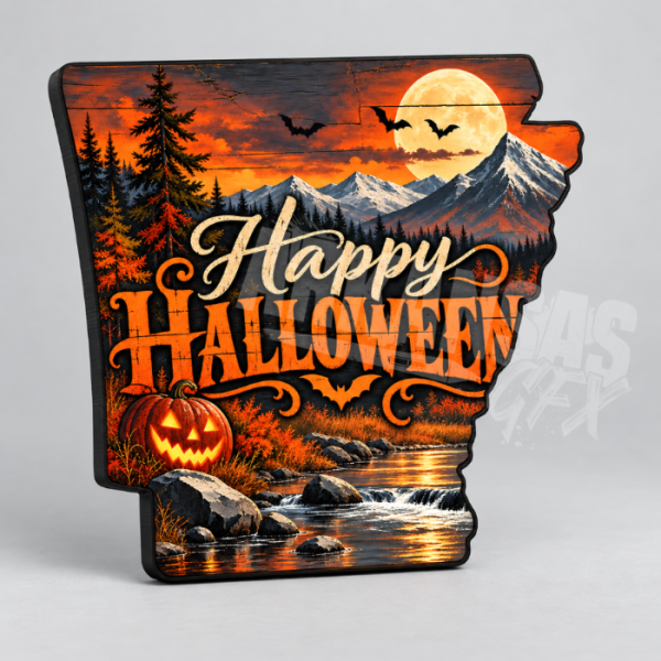 Arkansas Happy Halloween Moonlit Landscape Design